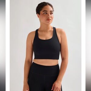 Girlfriend collective emerald green racerback workout top